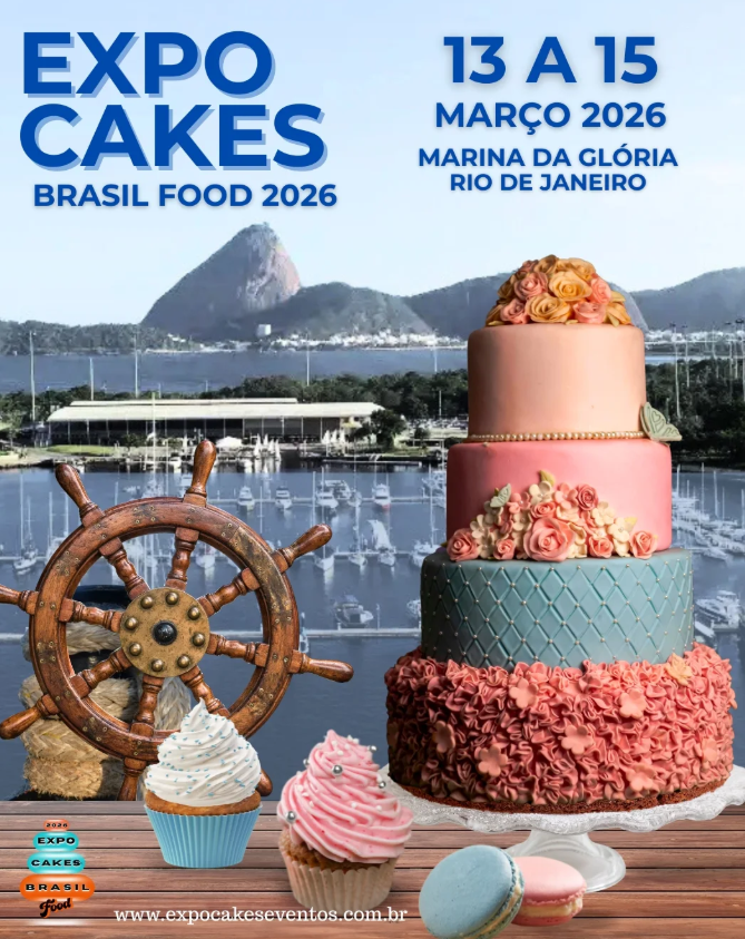 A Expo Cakes Brasil Food 2026 vai acontecer num dos cenários mais lindos do Rio de Janeiro...